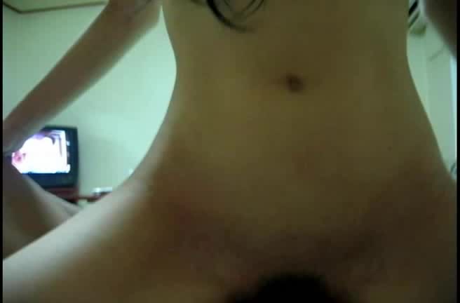 Awesome Asian cutie gives blowjob in the POV scene