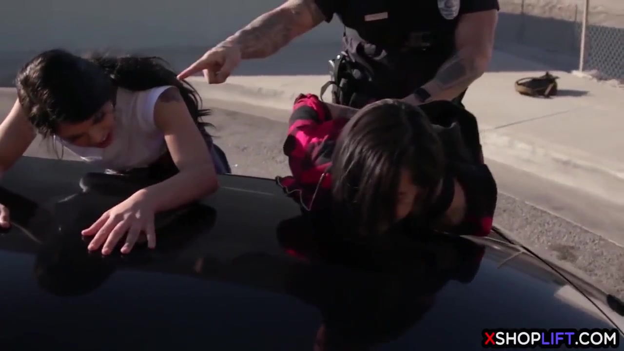 Huge Officer Banged Two Hot Babes Because Of Felony
