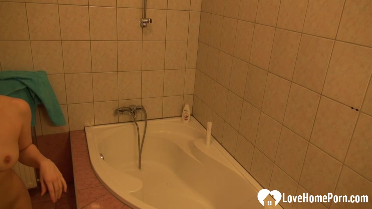 Hottie gets recorded by a camera while showering