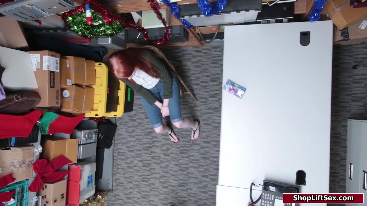 Redhead Babe Fucked By An Old Officer