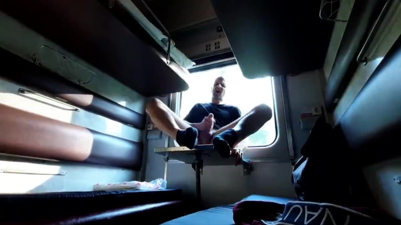 Outrageous Man Jerks Off On Train To Romania, Explosive Finale