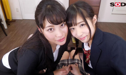 Noa Eikawa & Miki Sunohara & Minori Kotani in Experience a Lesbian Threesome! 1 - SodCreate
