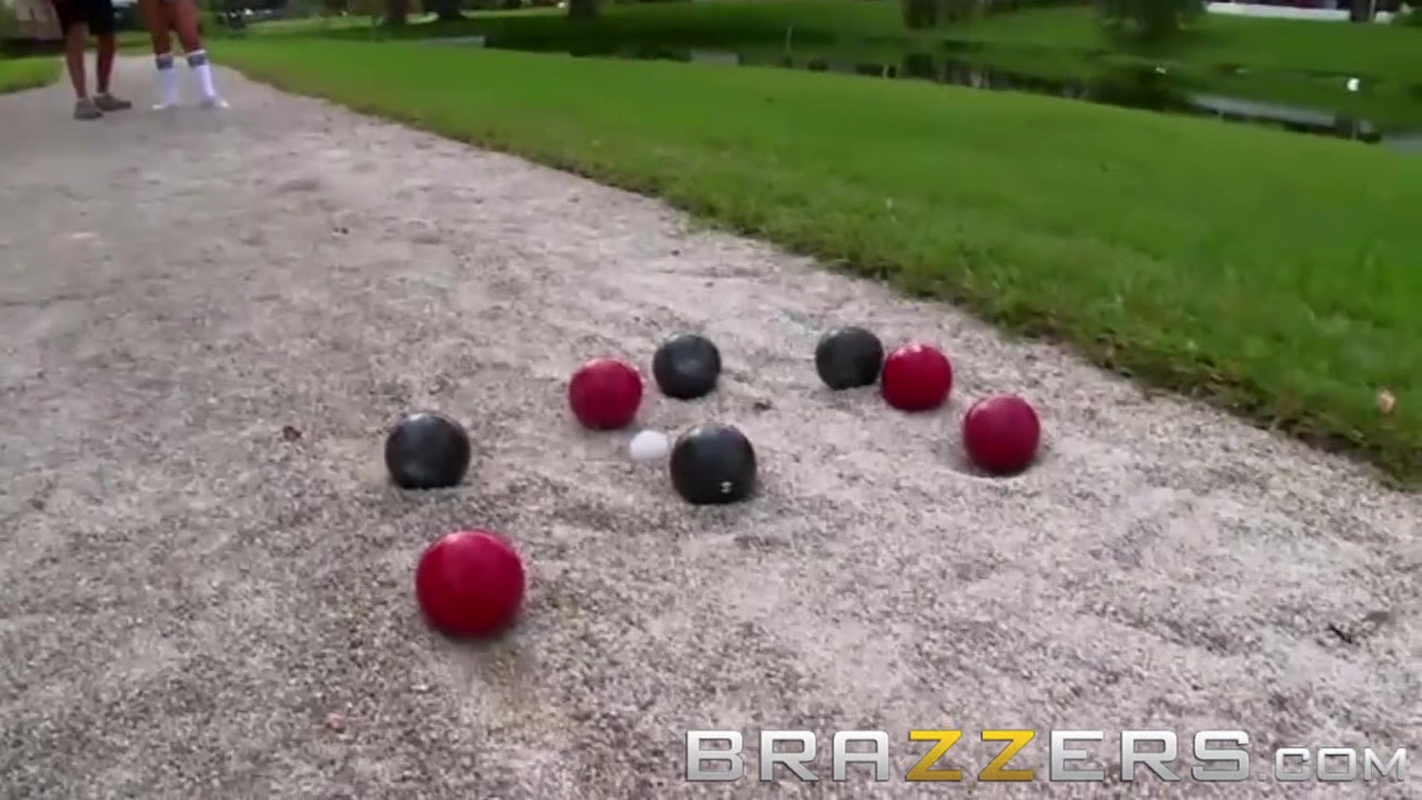 Big TITS in Sports - Mason Moore shows off her Bocce Balls skill - Brazzers