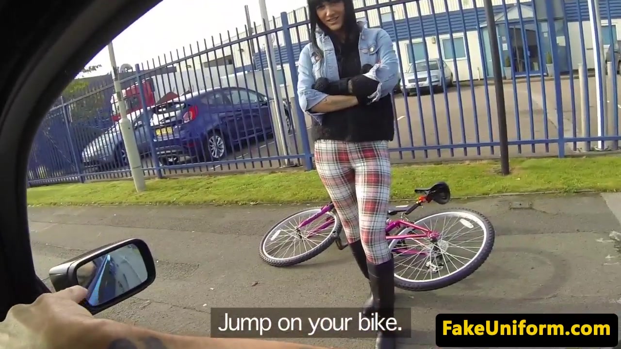 busty british bird doggystyled in public by cop