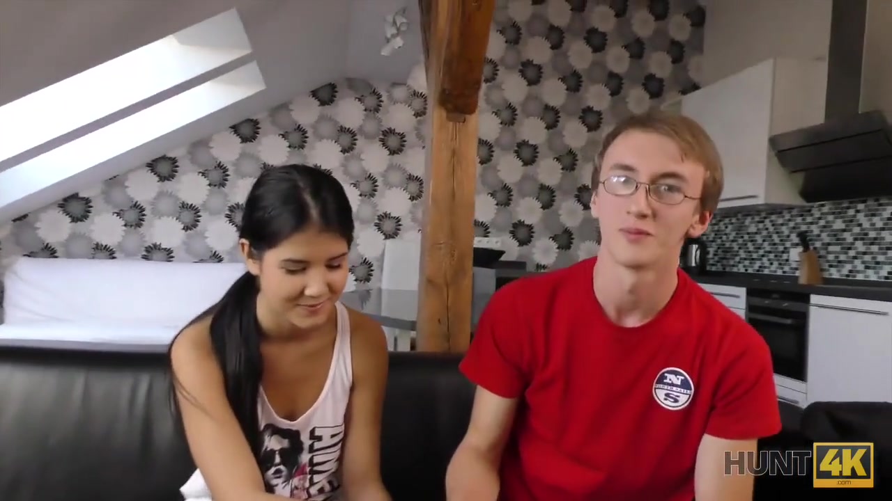 HUNT4K. Slutty girl will do everything for money paid by stranger