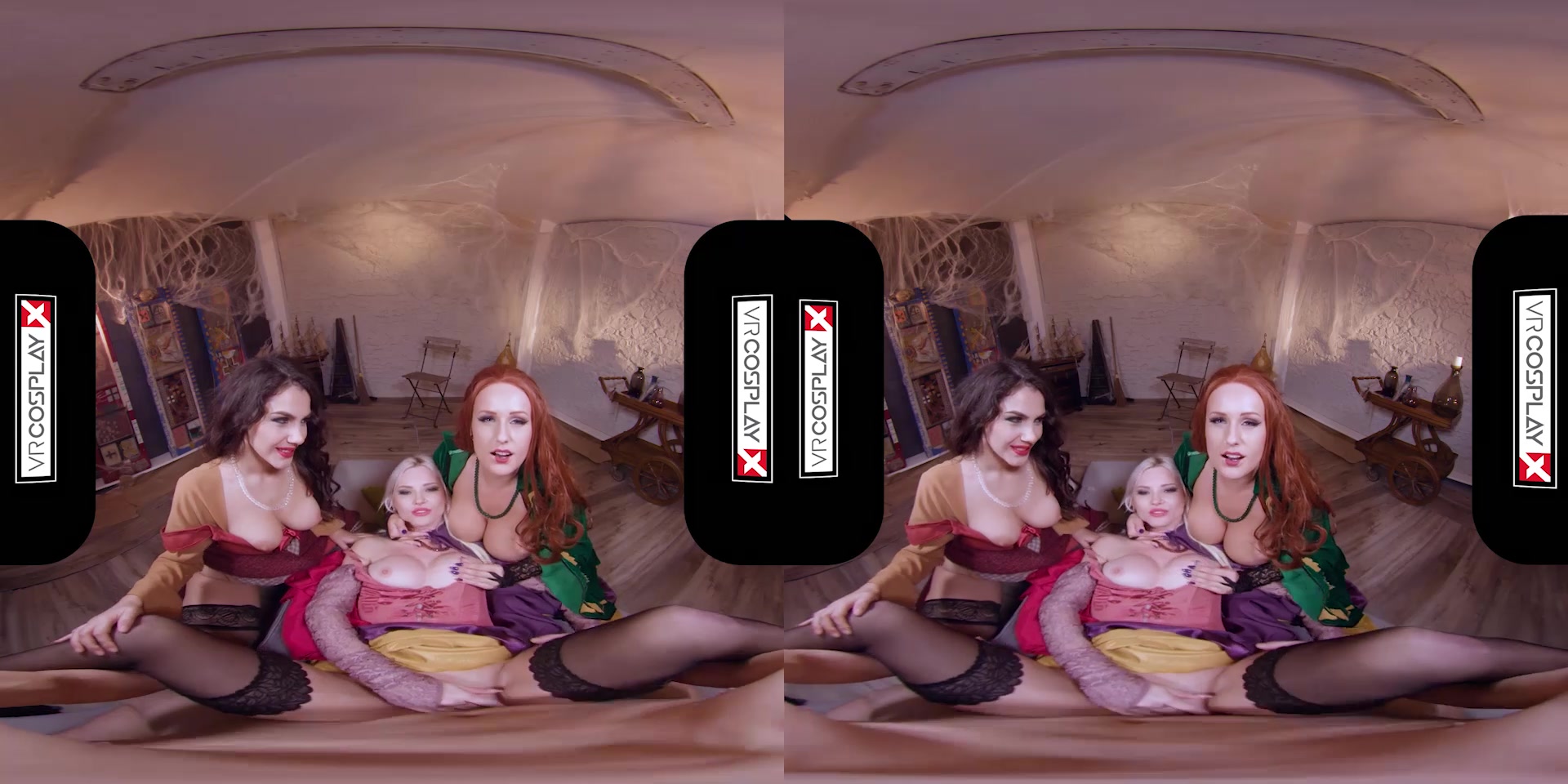 Angel Wicky & Valentina Nappi & Zazie Skymm in Hocus Pocus A XXX Parody - VRCosplayX