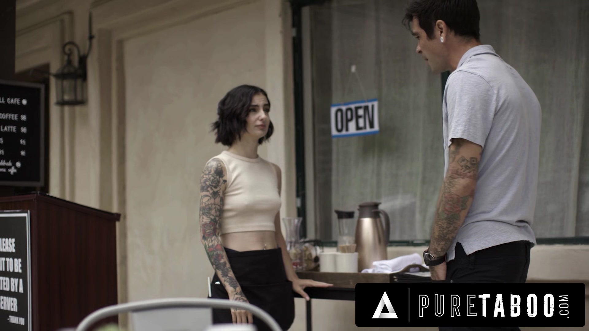 PURE TABOO Seduced Barista Stevie Moon Accepts Anal Sex From Handsome But Rude Customer She Just Met