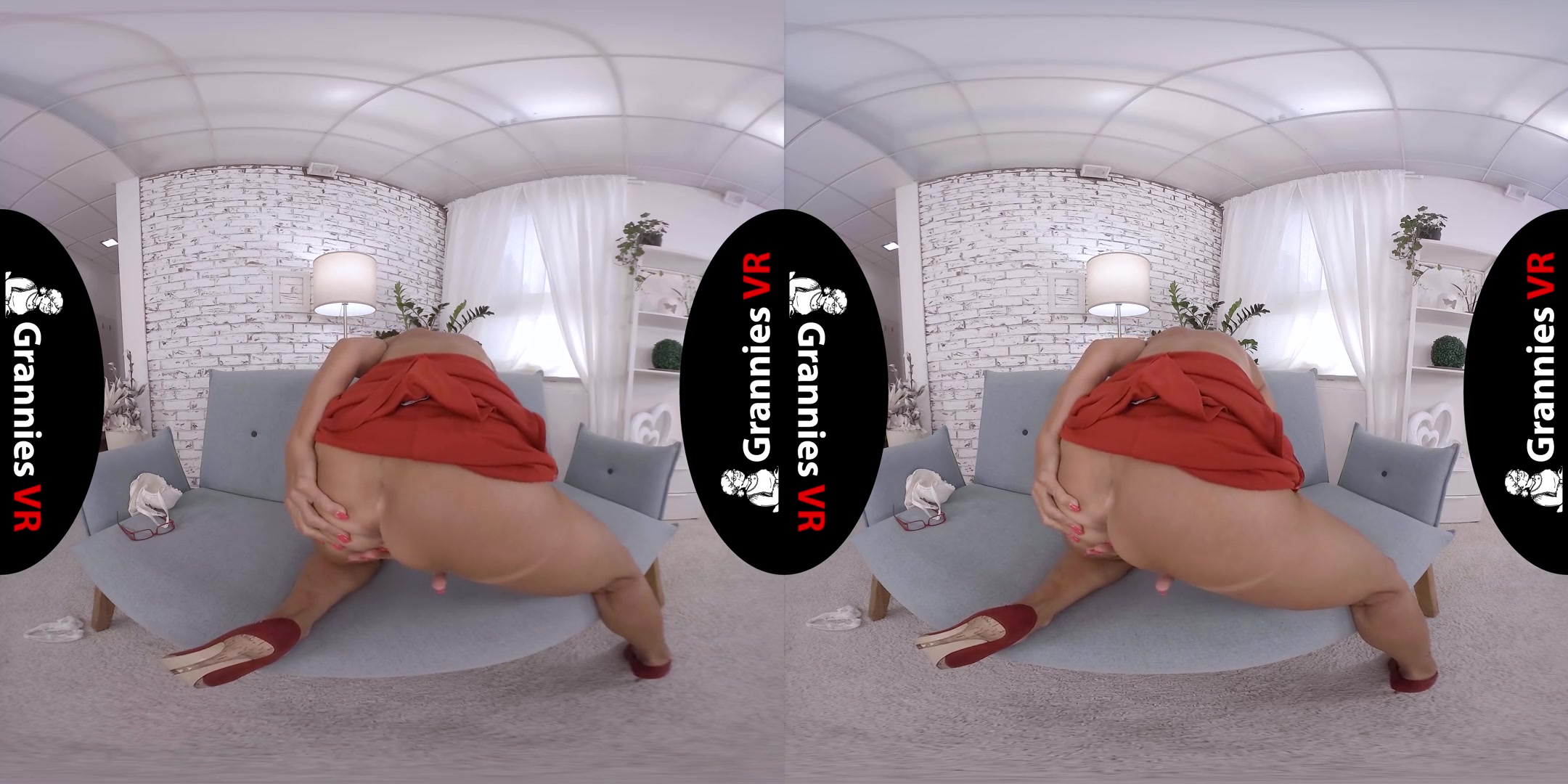 Marcela - Granny Masturbates Shaved Pussy - GILF / MILF Solo Masturbation Hardcore