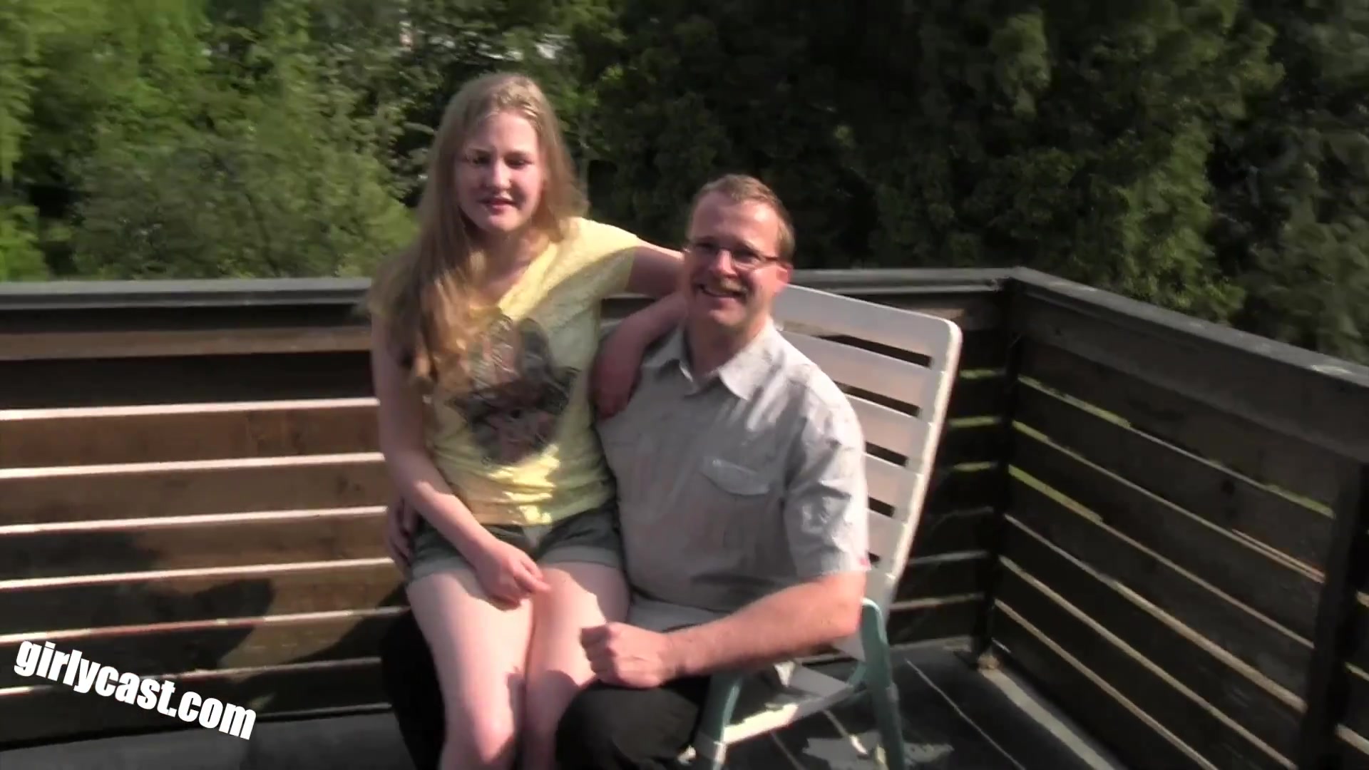 teen 18+ Julia And The Horny Old Family Man & Pov Fuck