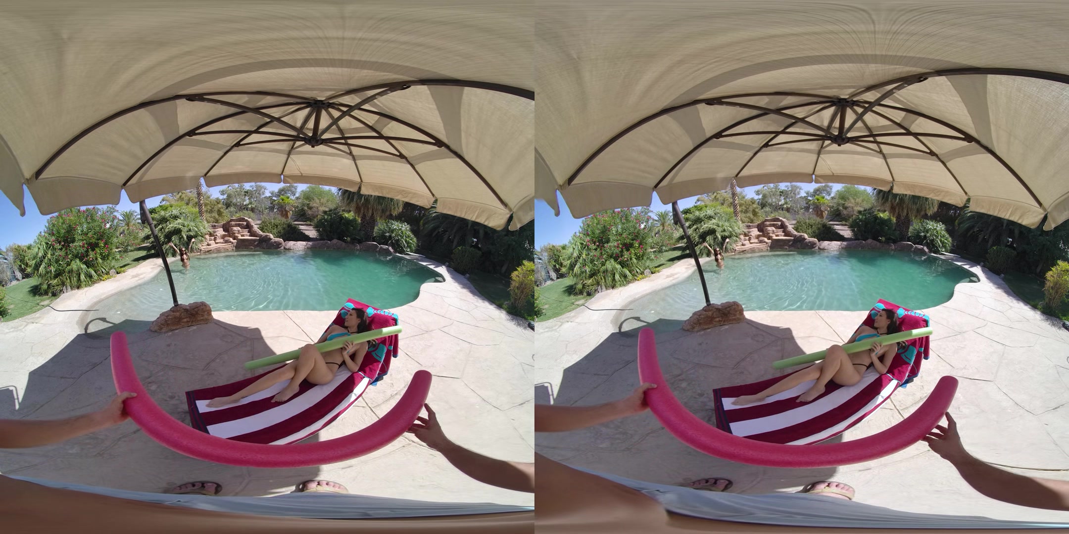 Threesome by the Pool