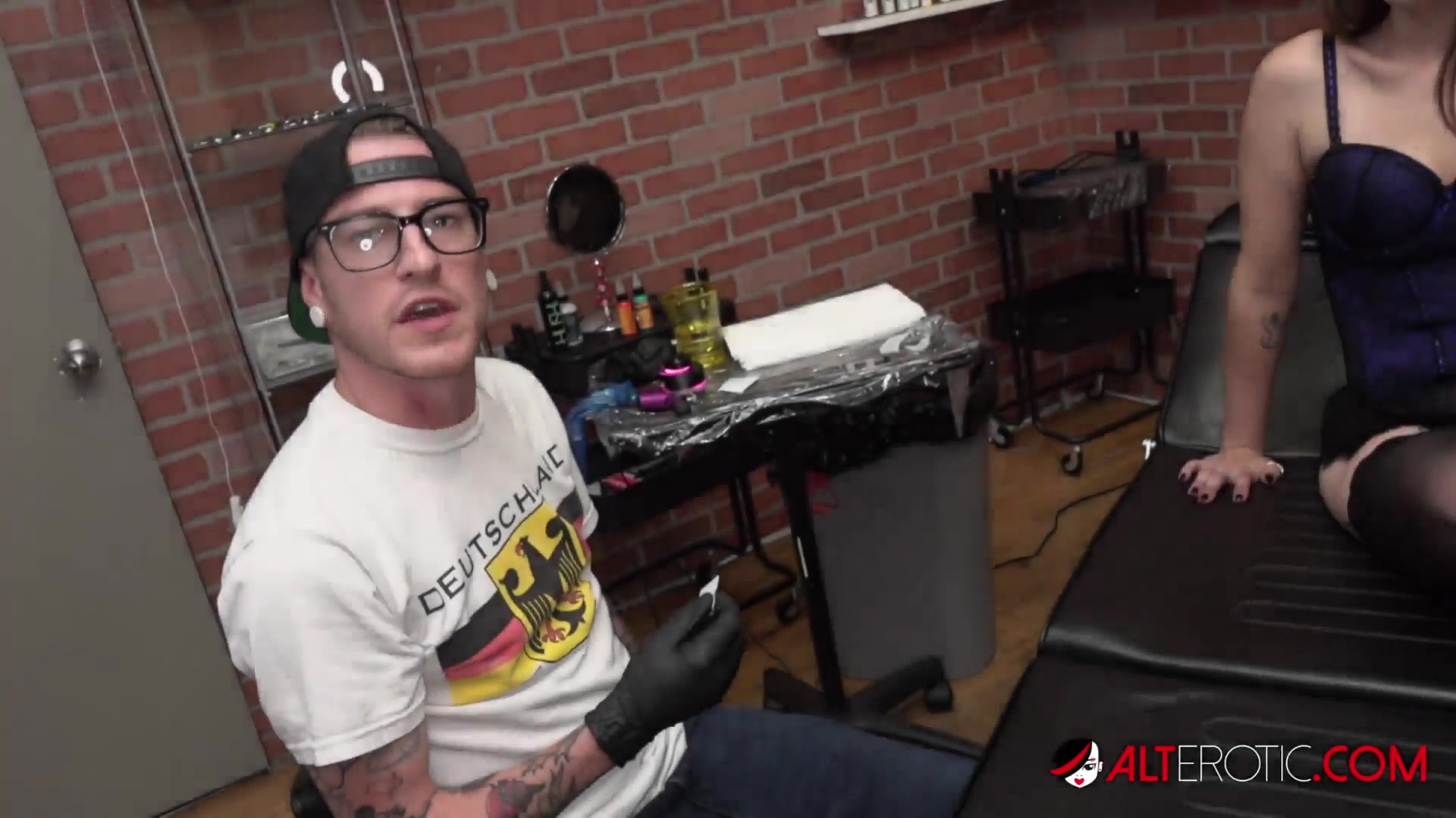 Rosie Rayes Gets an Asshole Tattoo then takes a cream pie!