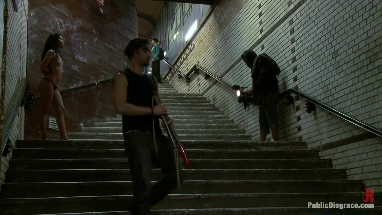 Euro Babe Disgraced in the Streets