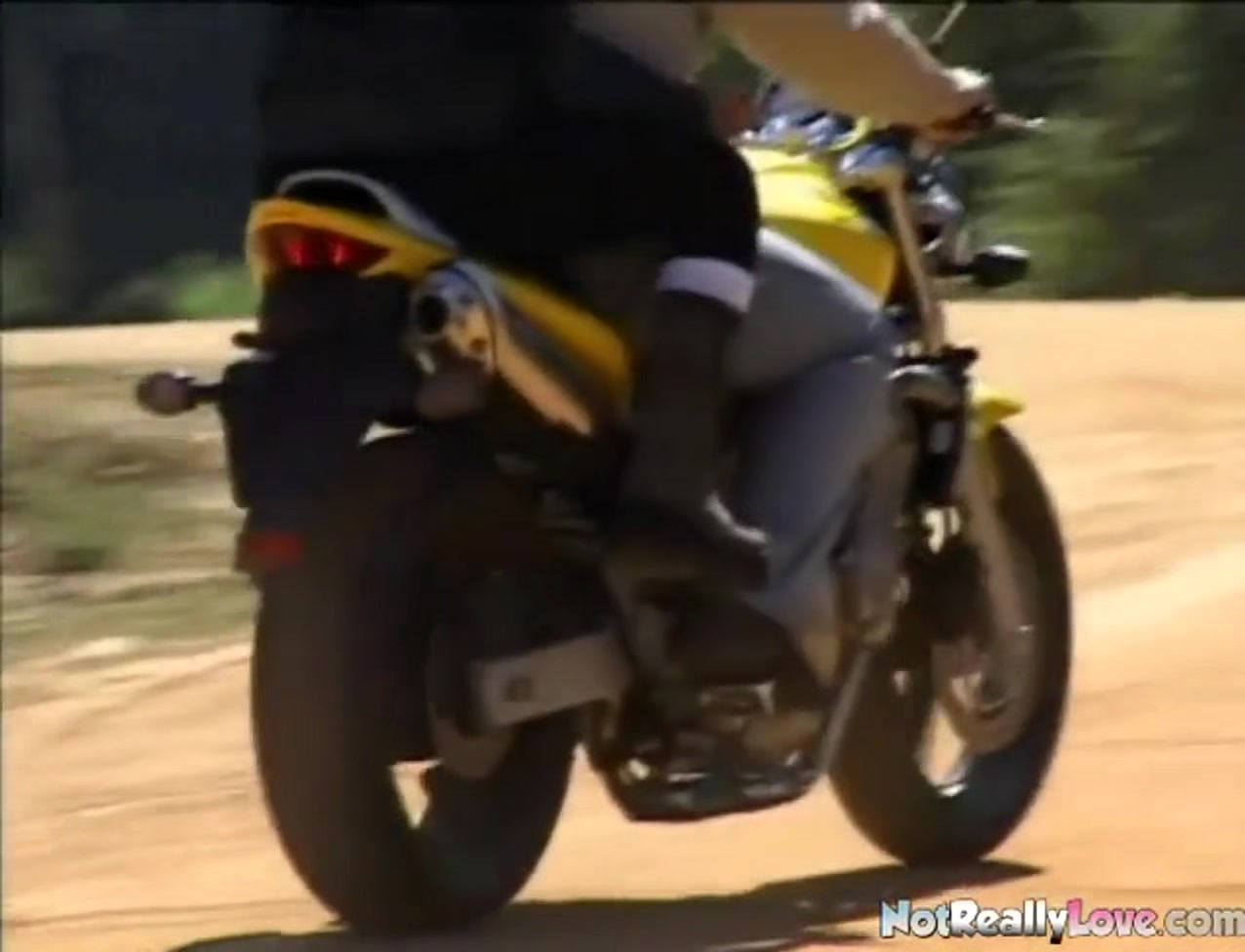 Biker chick penetrated in her tight little ass