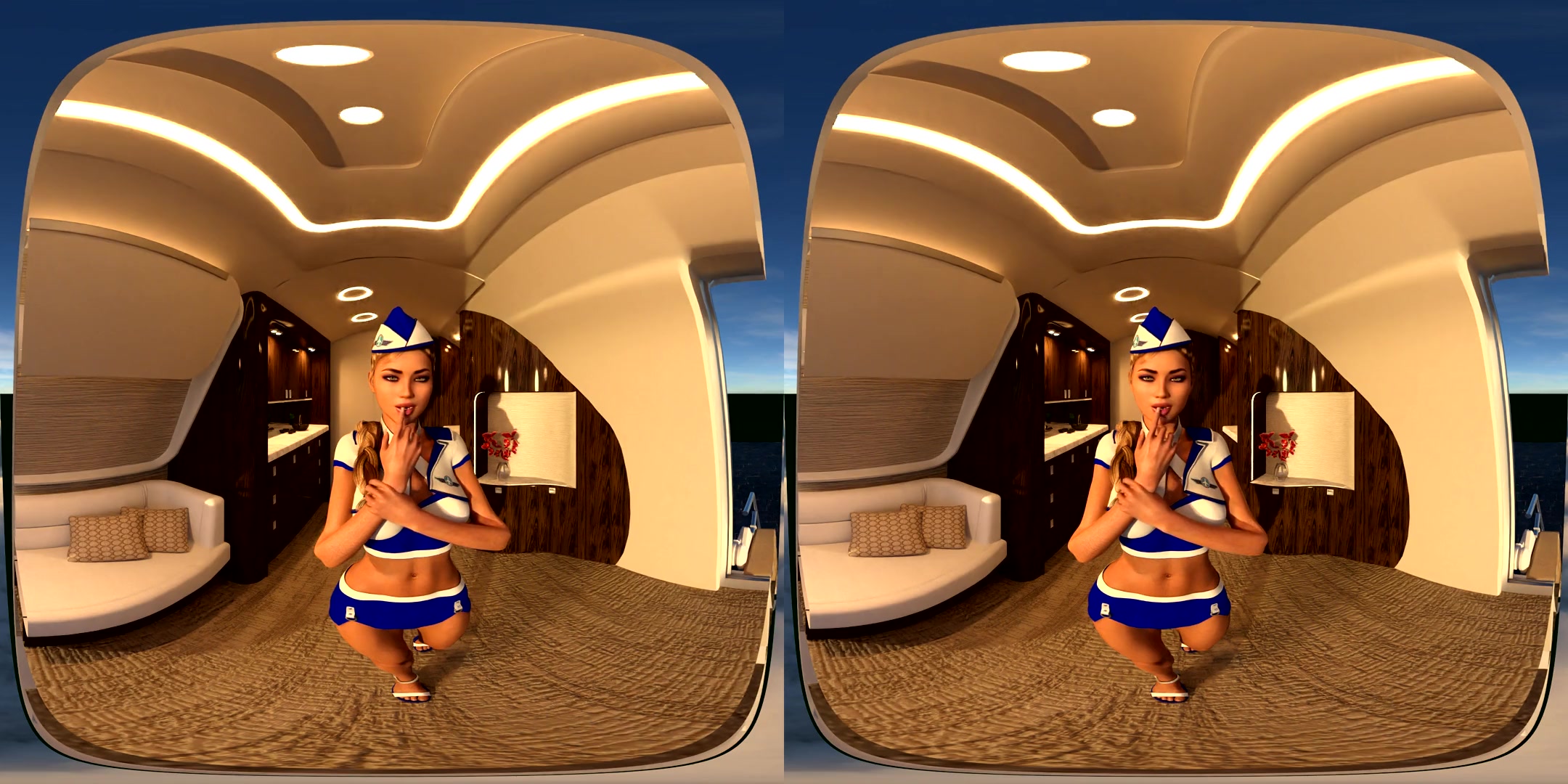 Private Jet Me - CGI Babe Hardcore - SkinRays - SexLikeReal