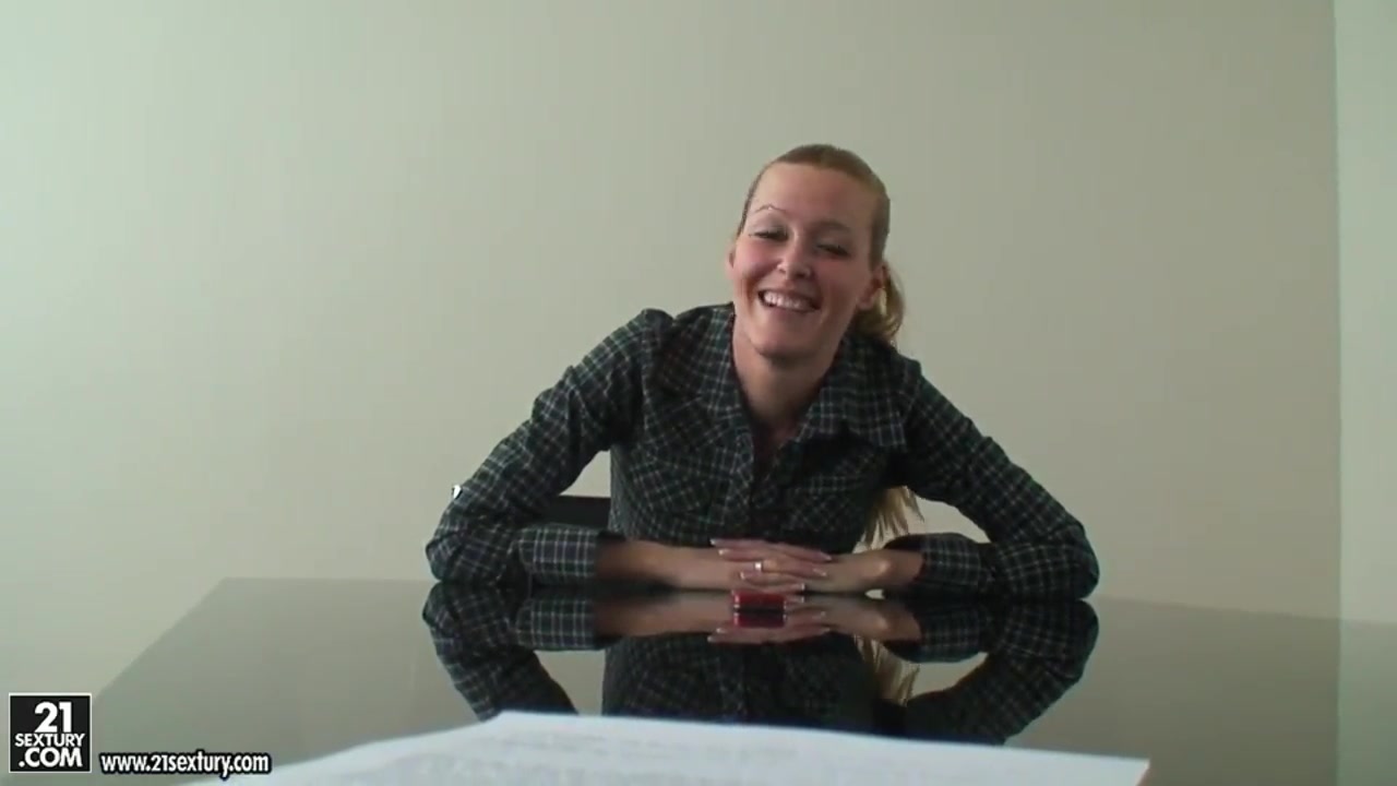 Amazing and talkative girl Sophie Moone is having an interview