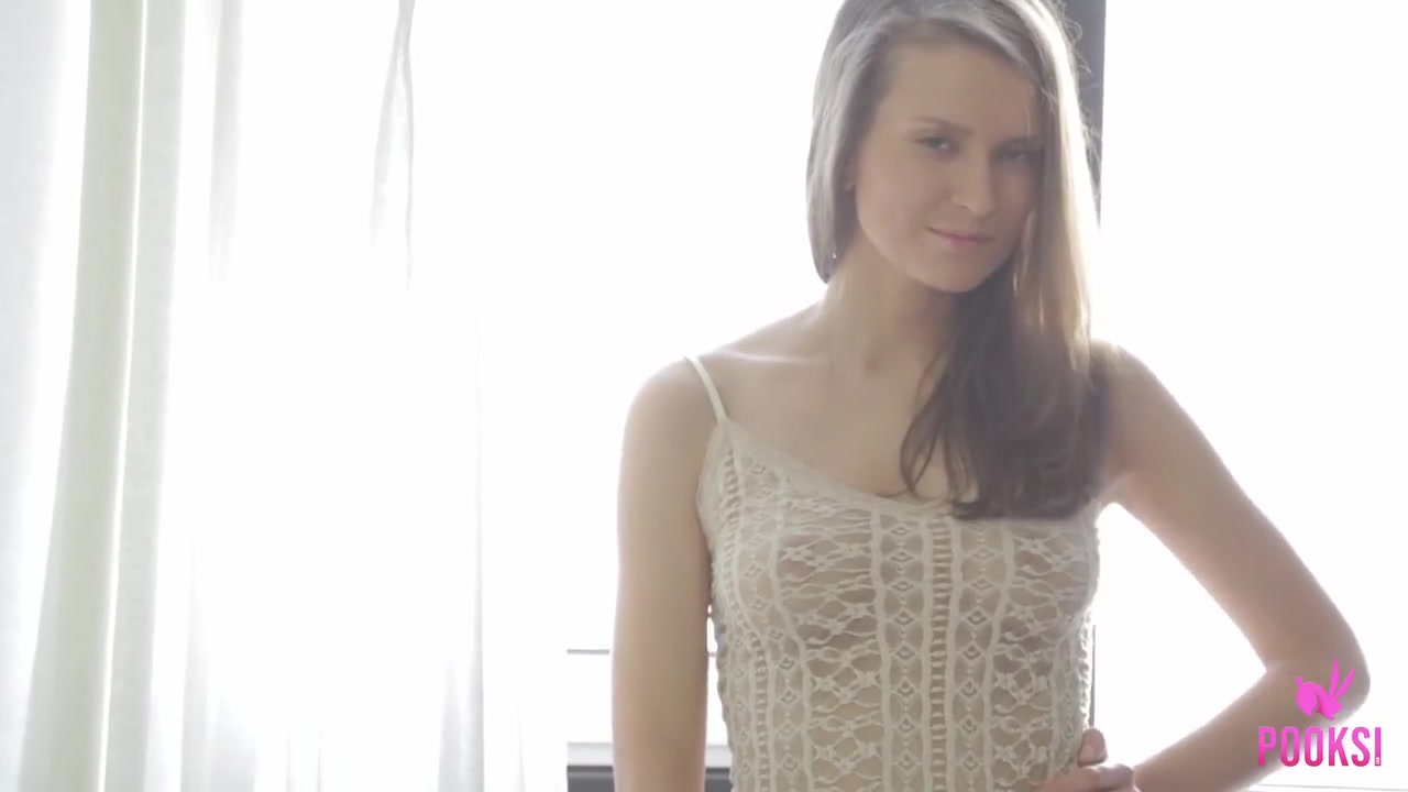 Big Boobed Coed Janna Finger Fucks Her Tight Pink Pussy!