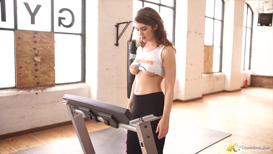 Katie Louise in Fit In No Time - DownblouseJerk