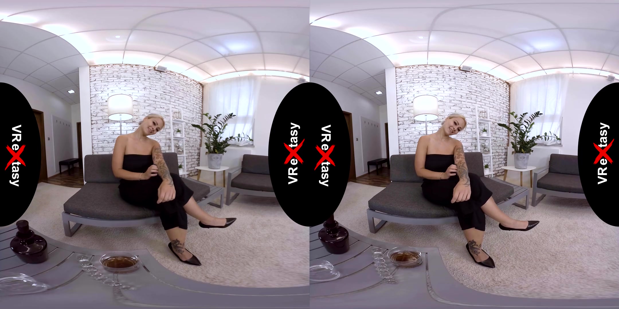Domino - Milf Solo; Huge Tits Blonde MILF Masturbating VR