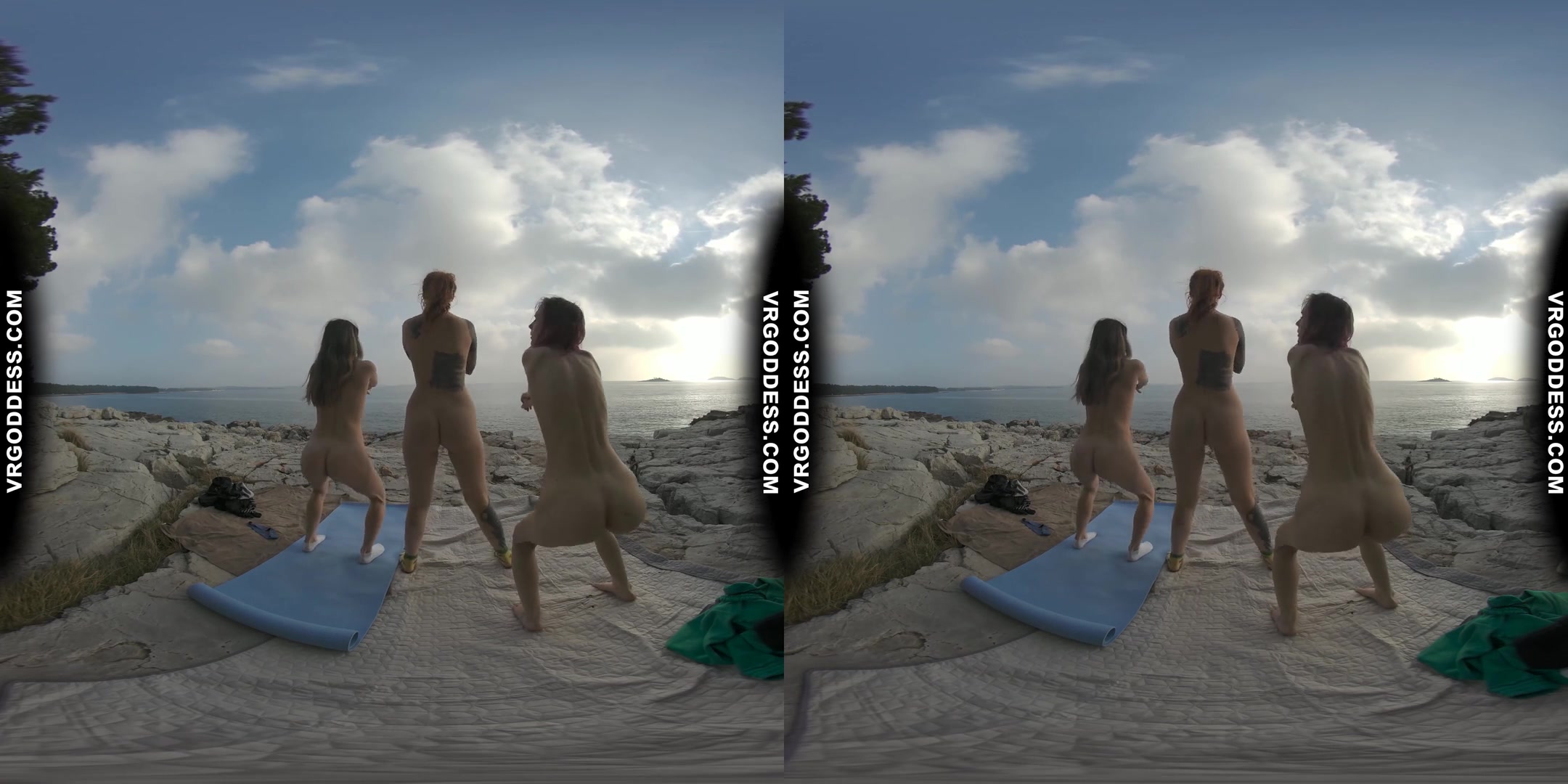 Cheri Josie Poppy Winter Beach Vacation Nude Yoga Outdoors