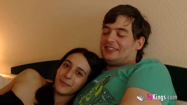 A new couple Lucy and Rober's debut in porn