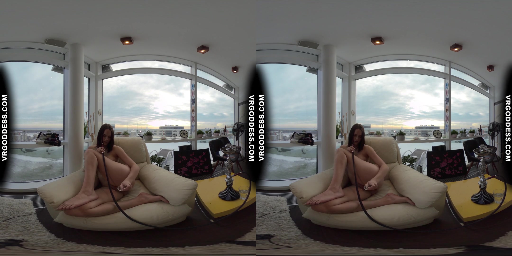 Teen Hookah Smoking Pussy Playing 18yo Rosalina Naked Snow Angel