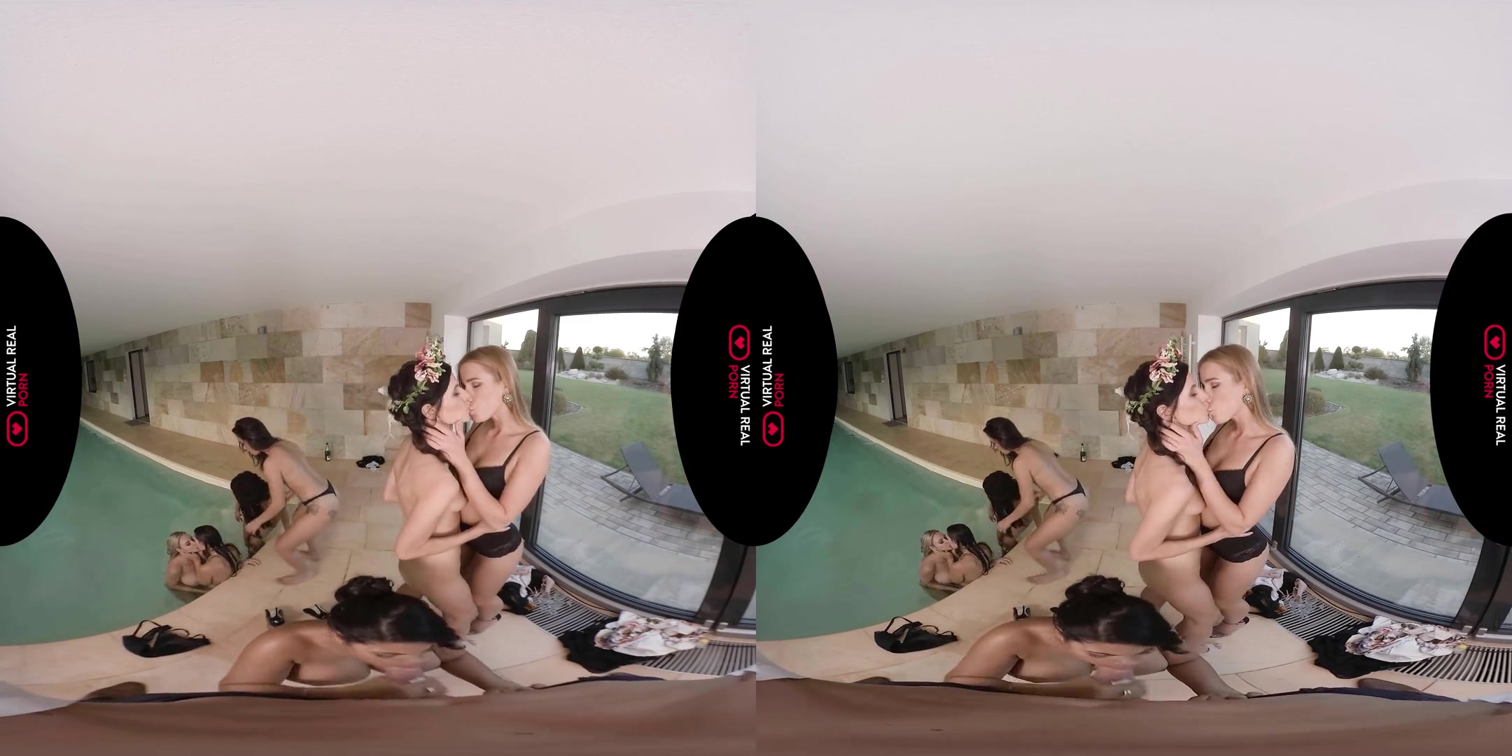 Alexis Crystal & Jade Preesleyy & Kesha Ortega & Kiki Minaj & Lilu Moon & Natalie Cherie & Greta A in Ocean's Sex III - VirtualRealPorn