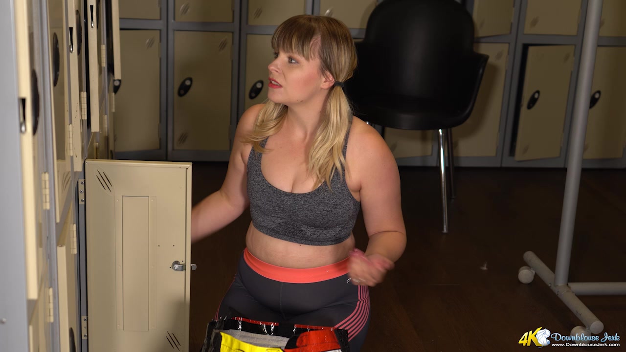 Sweaty At The Gym - DownblouseJerk