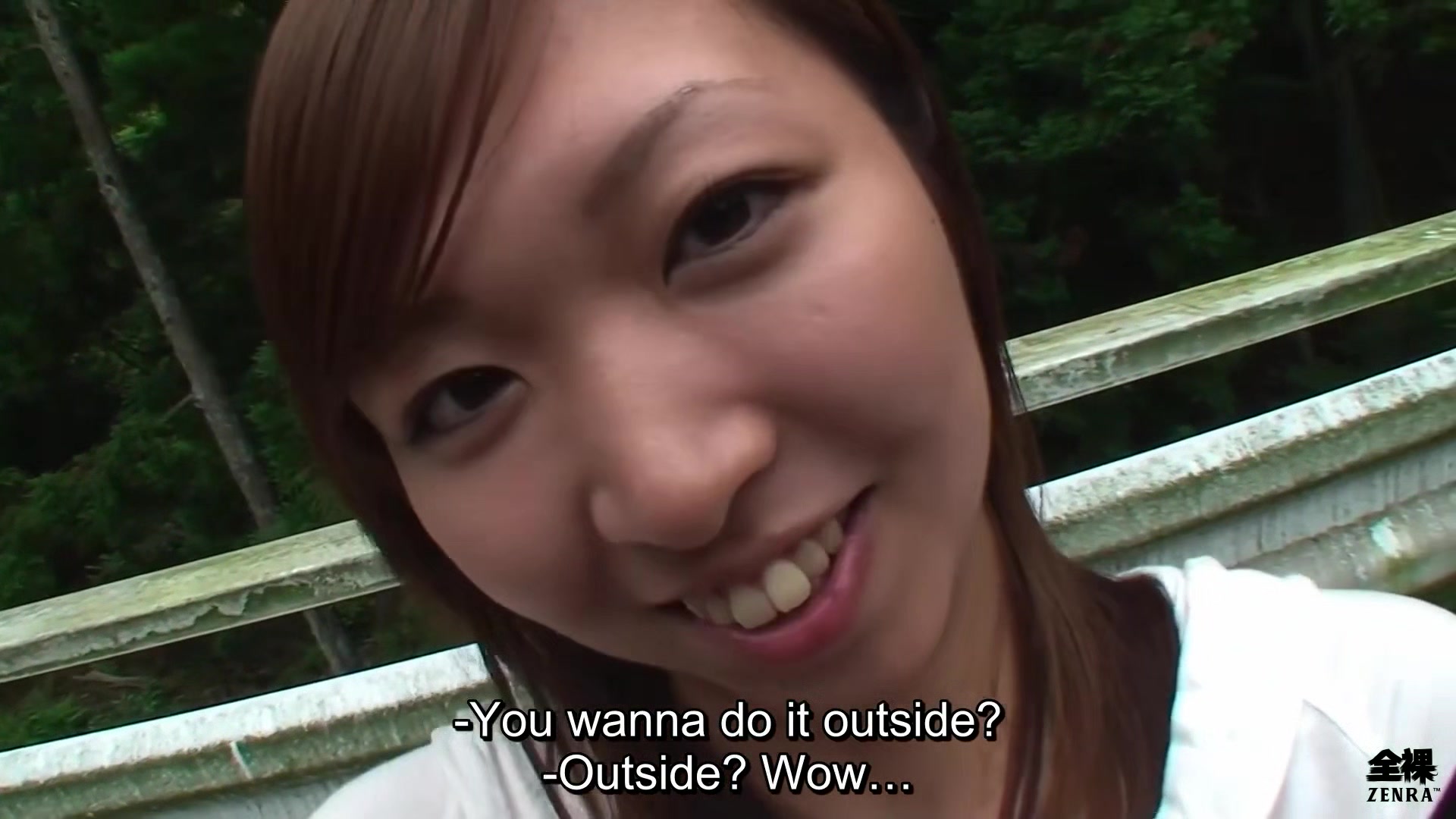 Half Japanese buddy with a camera has sex right on the road