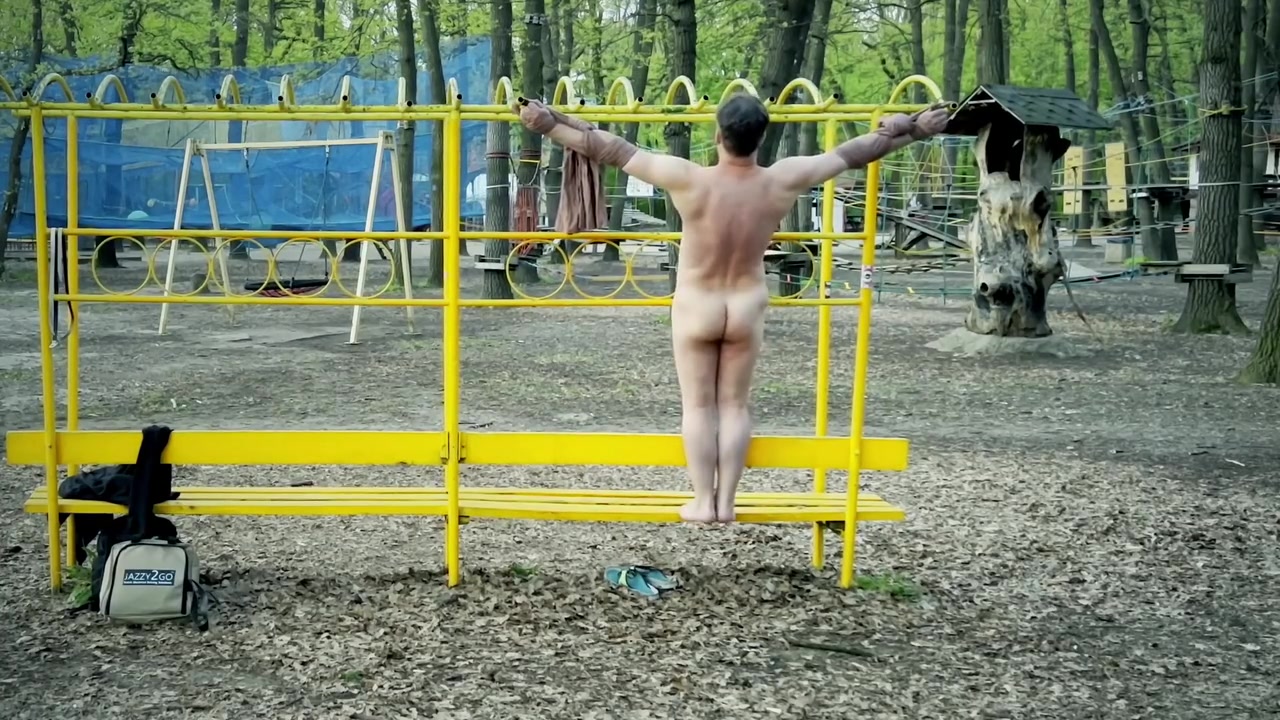 Crucified Naked In Public Park