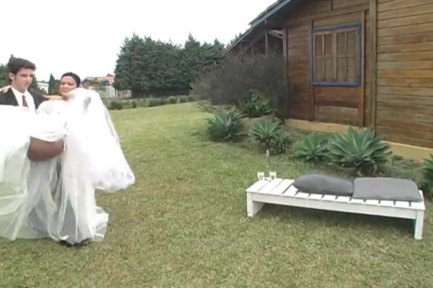Hot shemale bride fucks new hubby