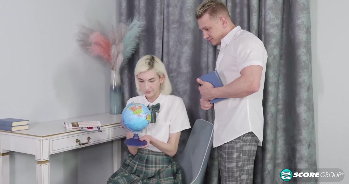 Skinny Blonde Mia Cheers Sucks and Fucks Her Tutor's Thick Cock