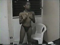 Ebony chick goes very hot