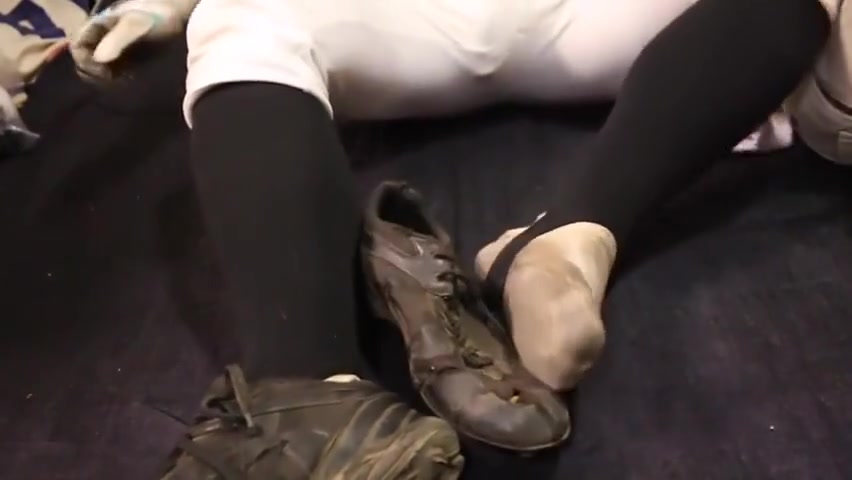 A Baseball Player Who Ejaculates As A Fountain With A Dirty Soccer Socks