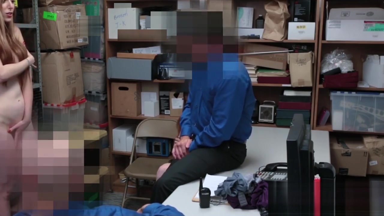 Redhead milf and teen 18+ gets their coochies demolished by horny officers