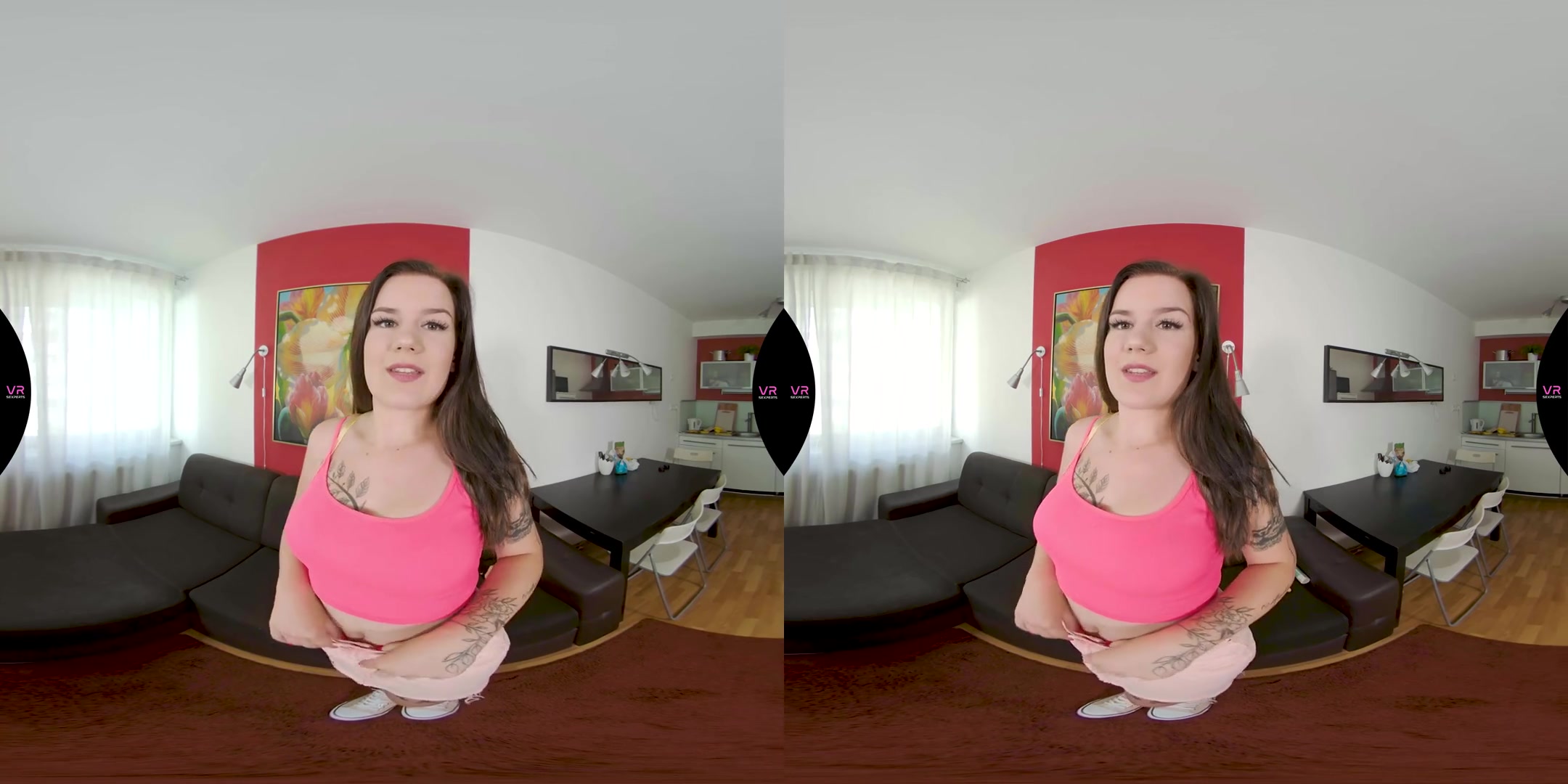 Hot young Zara Lick On The Couch