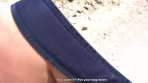 Crazy couple sex on deserted road