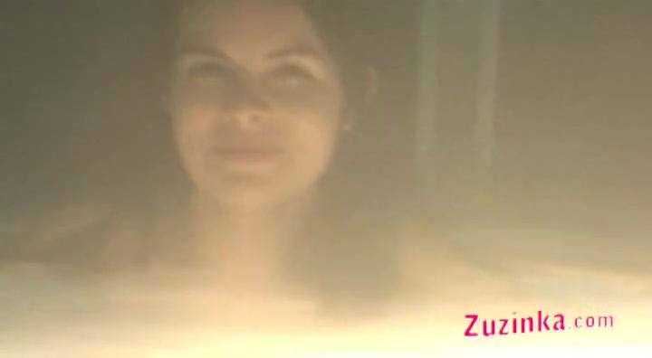 Orgasm in a swimming pool