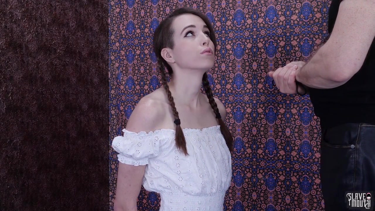 Restrained teen 18+ gets throat fucked