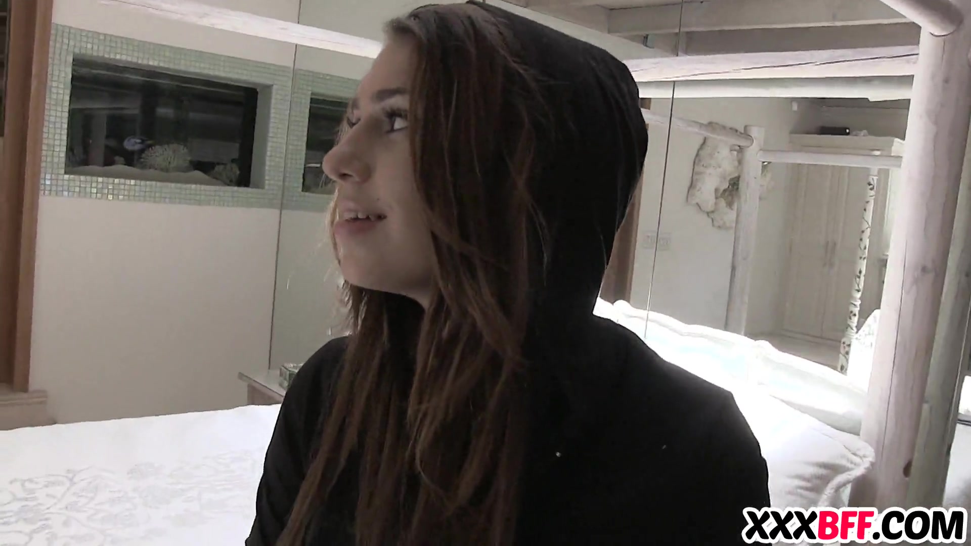Lesbian MILF punishing teen 18+ burglars