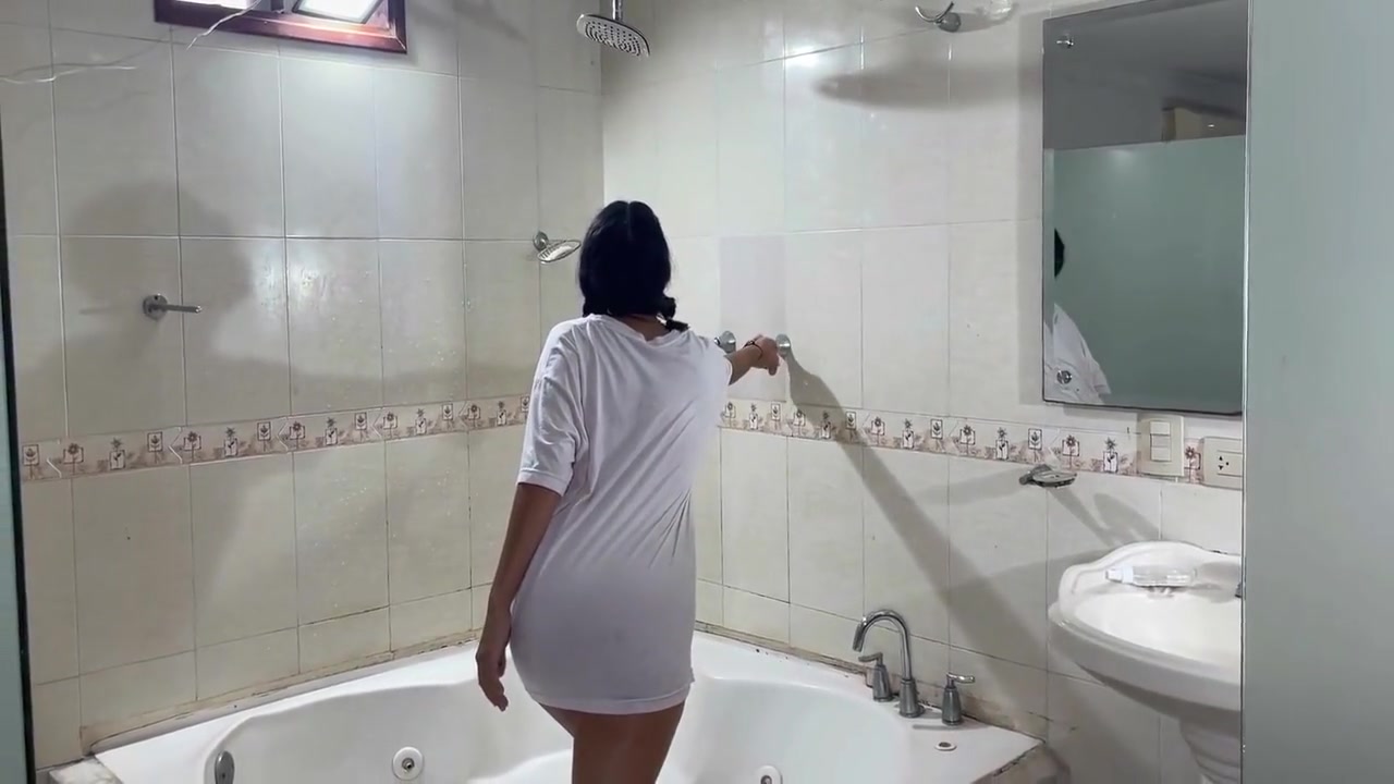I Hide In My Shy Stepsisters Shower And End Up Giving Her Fuck Of Her Life