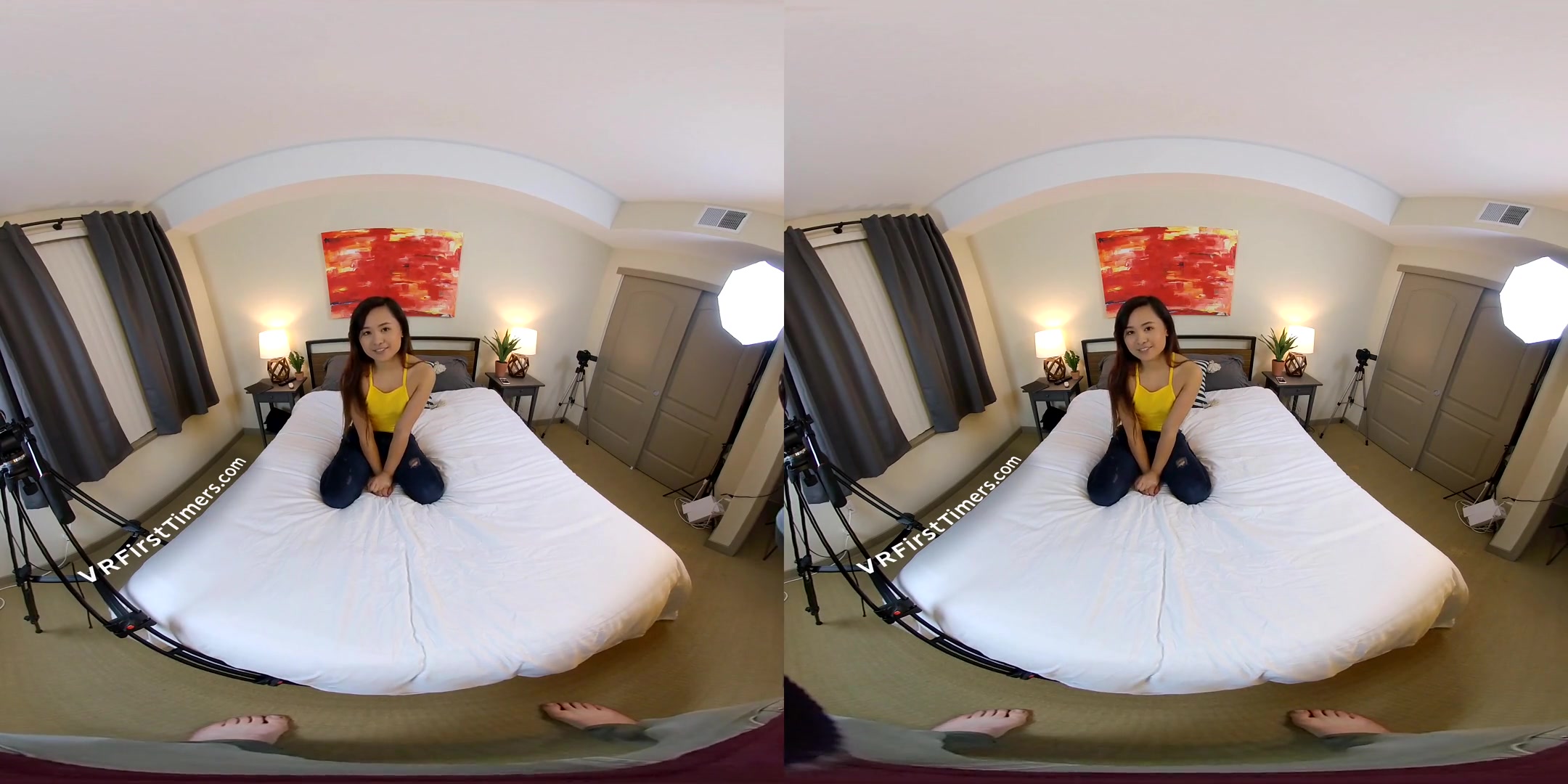 AMATEUR VR PORN Elle Voneva's First VR Shoot