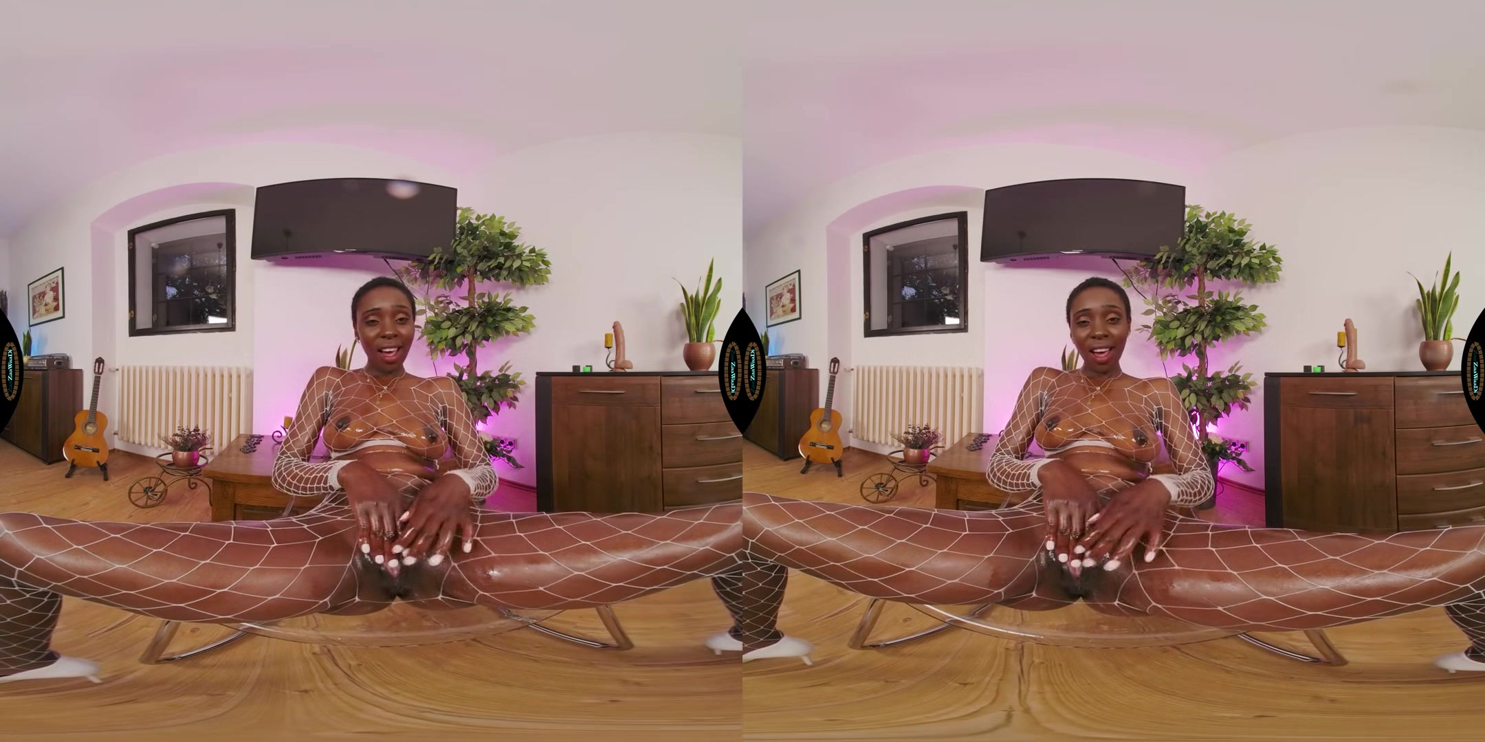 Huge Squirting All Over The Room - Real African Babe Solo with Toys