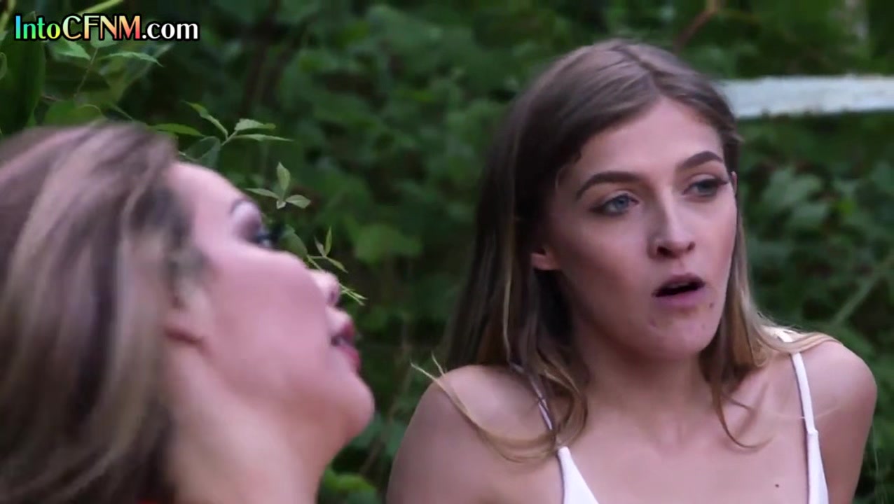 CFNM outdoor ladies suck and wank cock in femdom group BJ