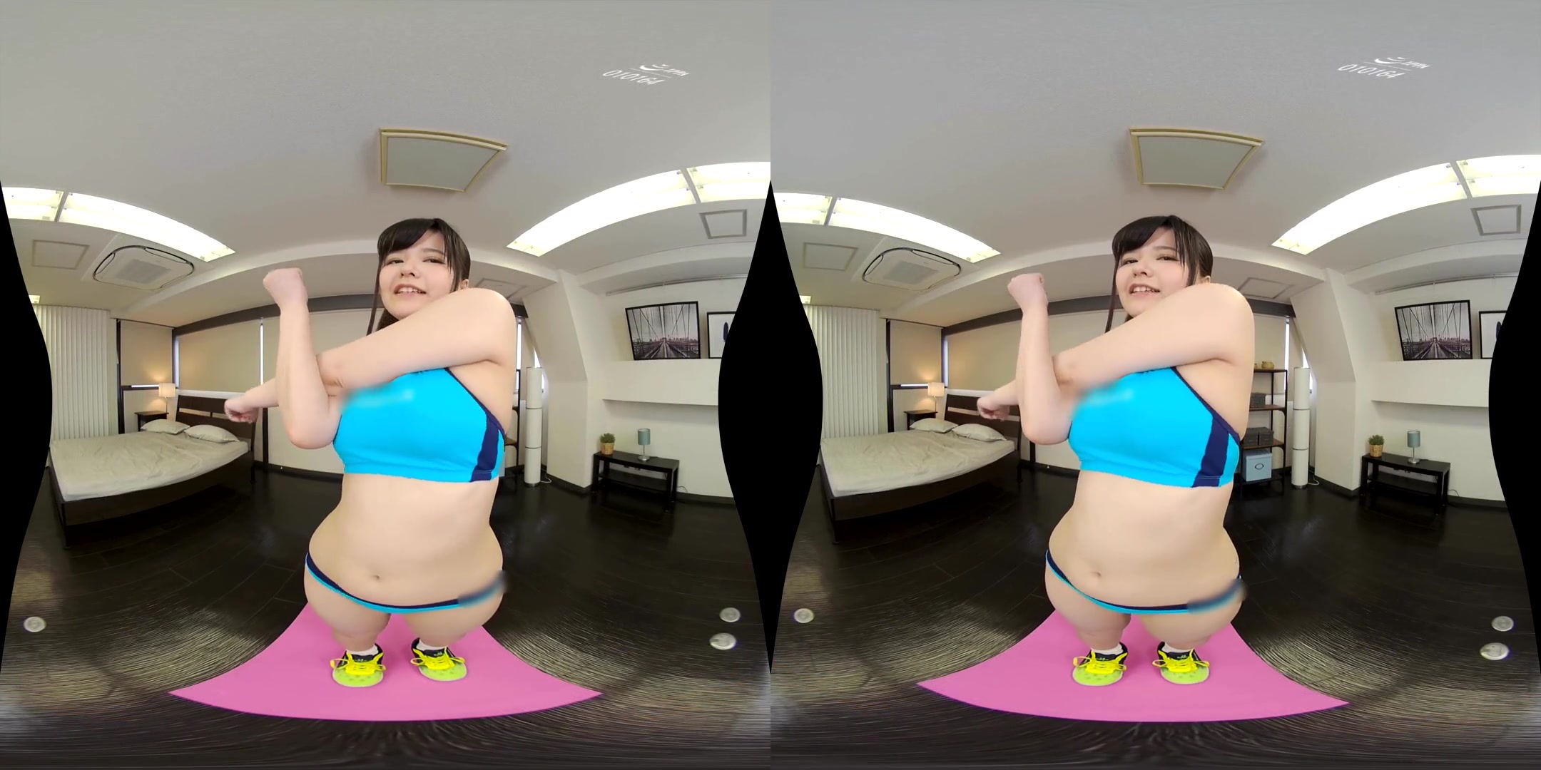 Sweaty Sex with Busty Beauty Rui 1 - Shaved Asian Gym Sex