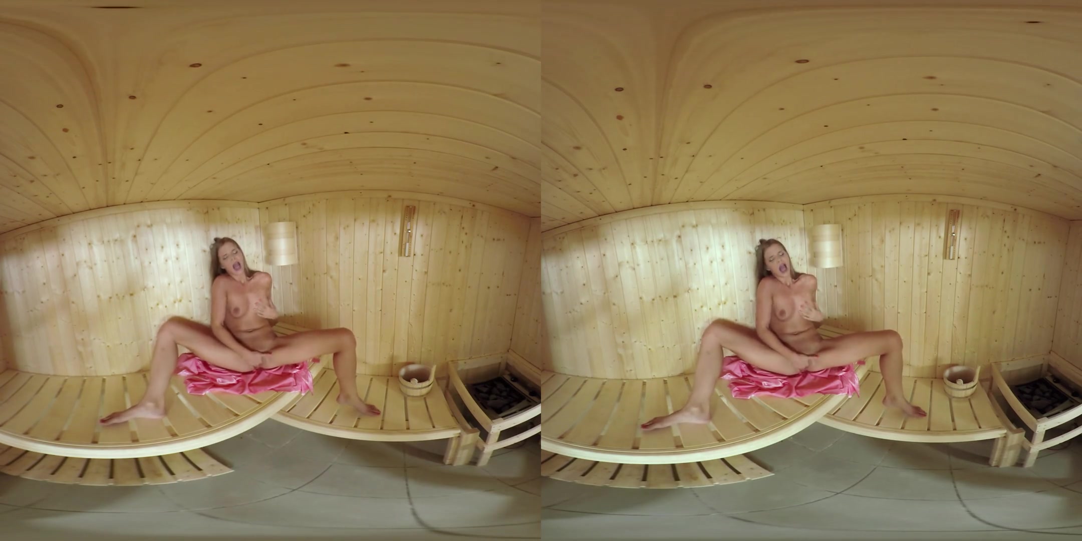 Sara Kay in Sarah Kay Works Up a Sweat in the Sauna - TmwVRNet