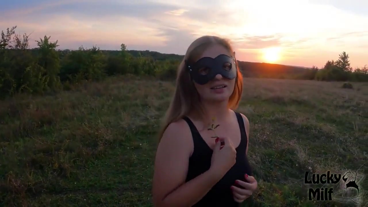 Quick Rough Outdoor Sex ☆ Hot Sunset With Butt Plug In My Ass And A Big Cock In My Pussy
