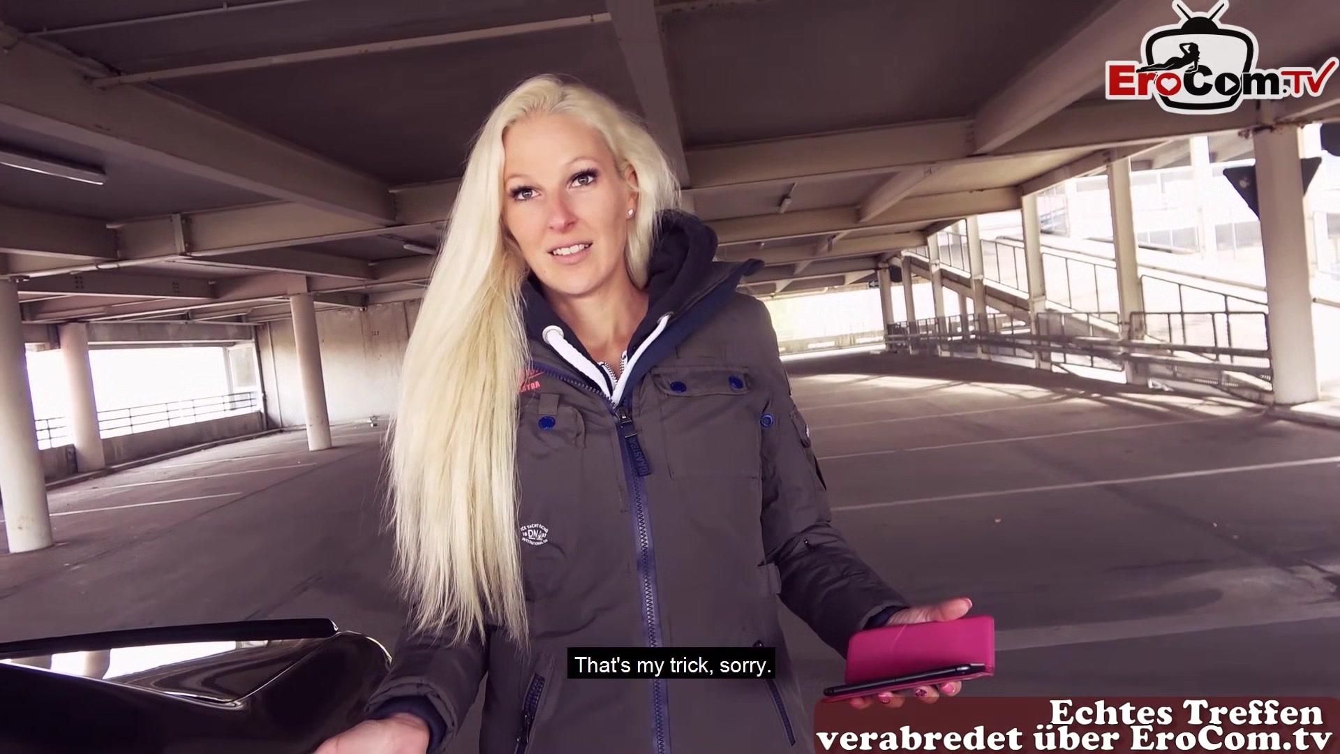 German blonde Slut meet and fuck at Public Parking in Berlin