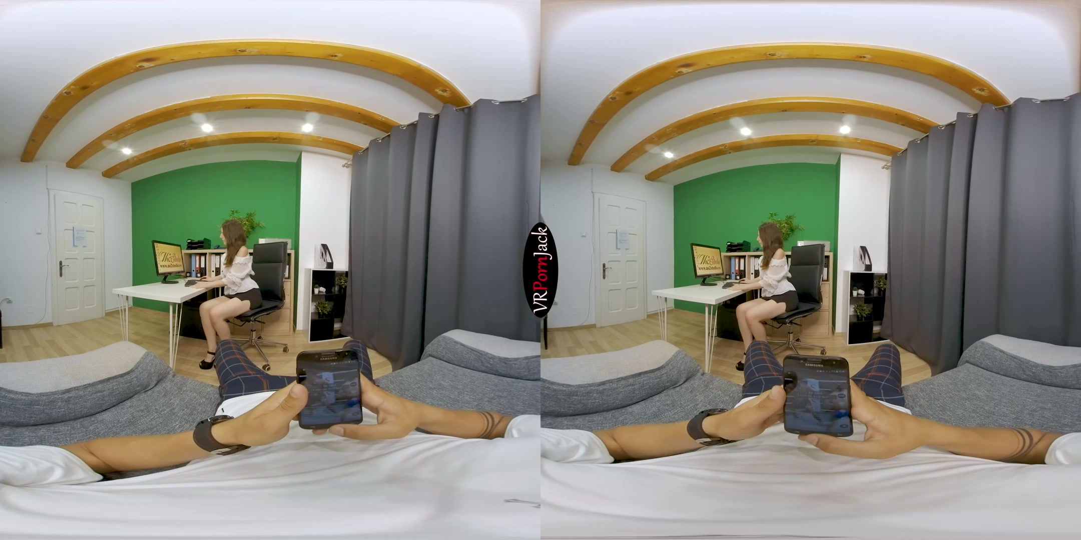At the Office - Visit from my BF - VRpornjack