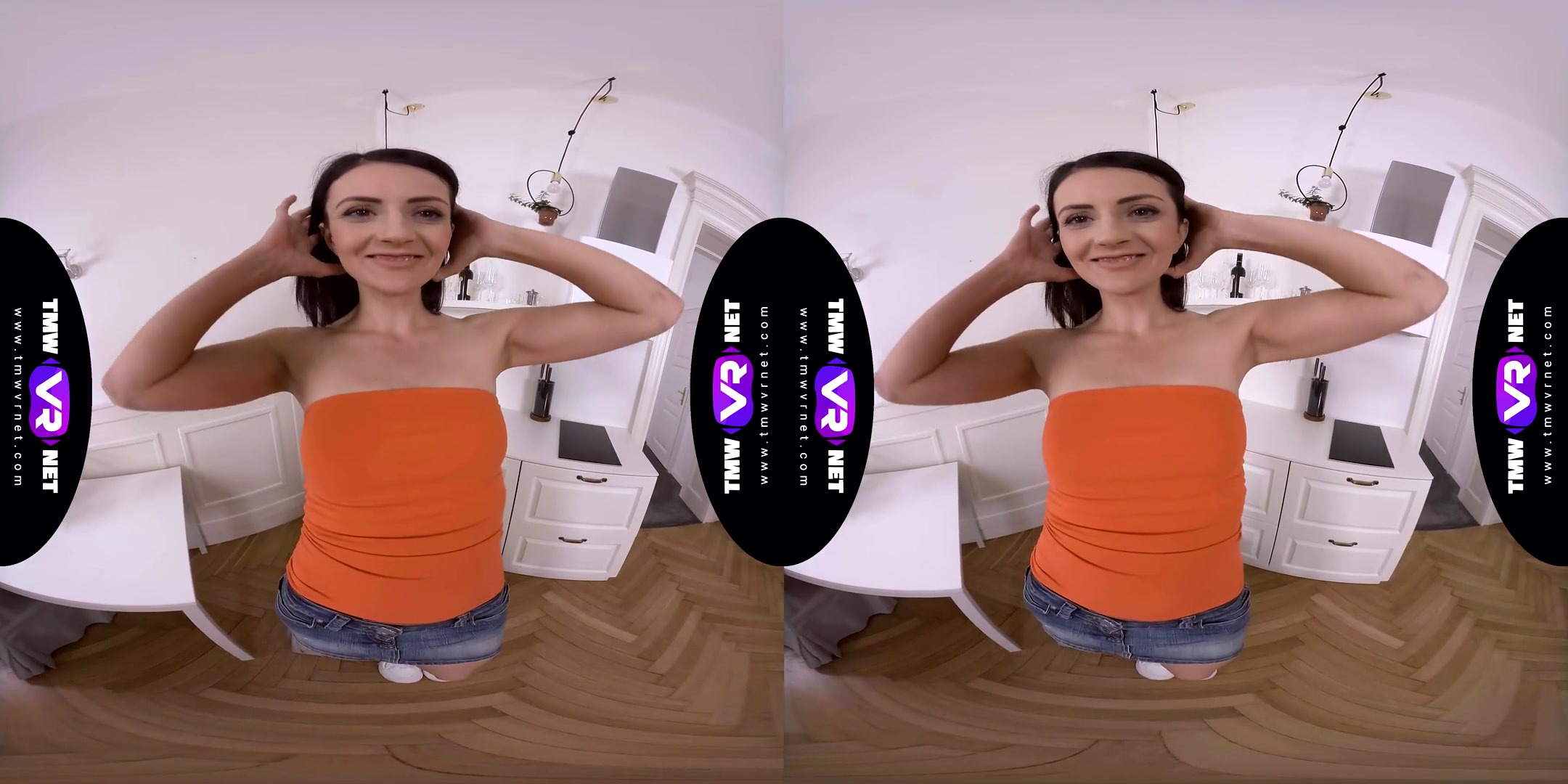 Solo Orgasm on a Kitchen Chair - teen 18+ Petite Fingering