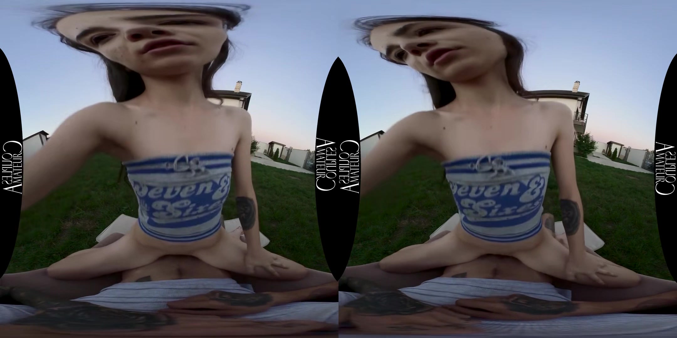 Sun Setting Quick-Fucking Outdoors; Hot Amateur Teen Blowjob
